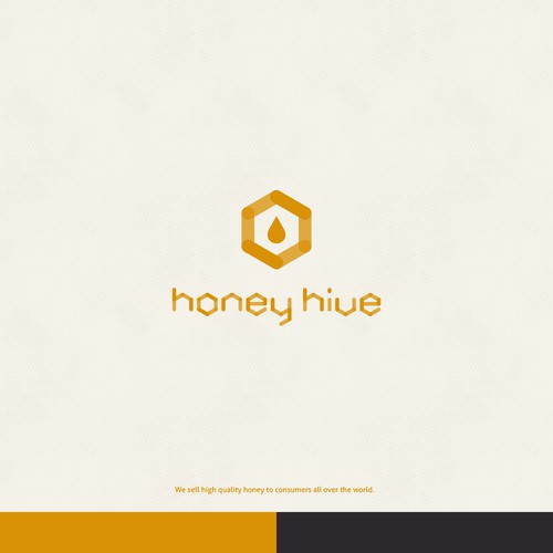 Captavating logo for a premium honey brand.