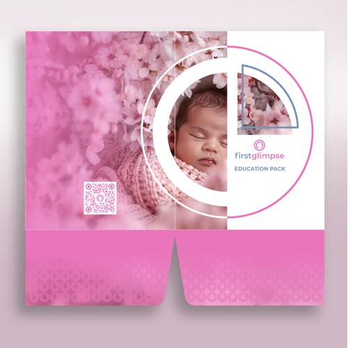 Logo, presentation folder and business card design for Firstglimpse.