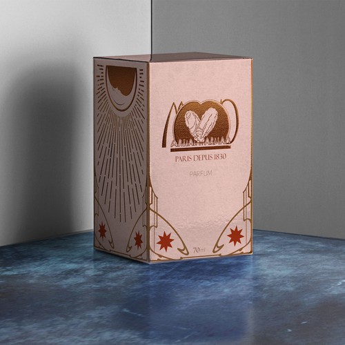 box desugn for french perfume 