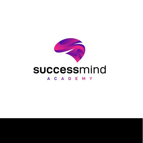 Modern brain logo concept