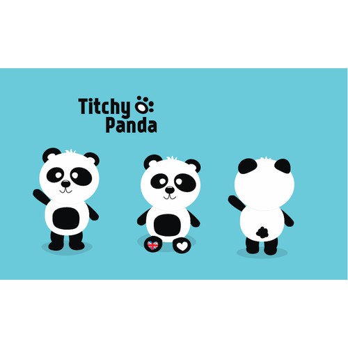 Create a cartoon/character image of a cute Panda