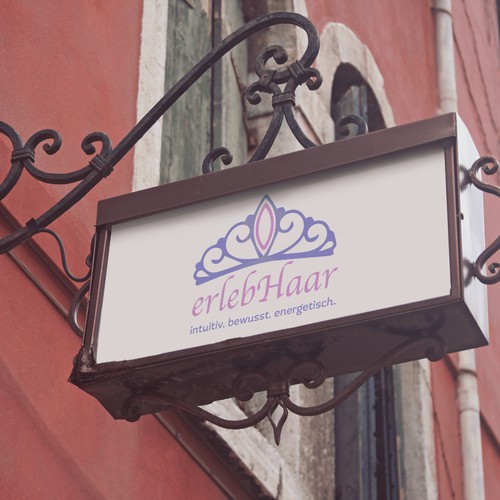 Chic logo on mockup sign