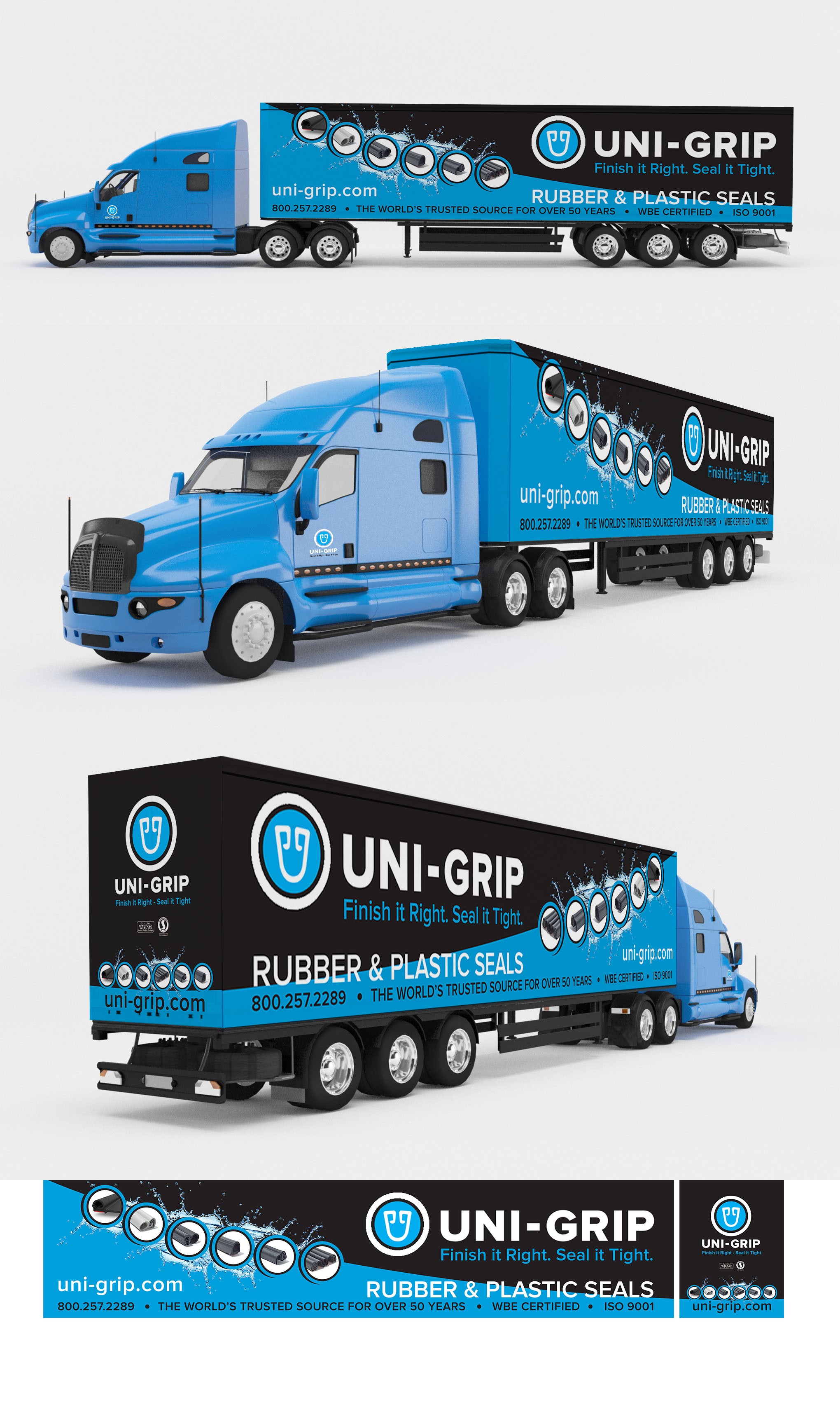 Eye catching truck wrap for manufacturer