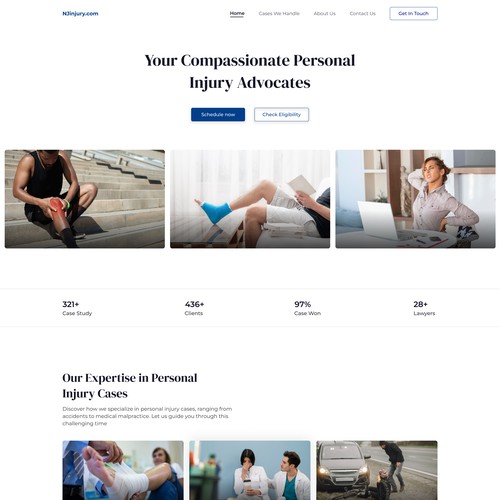 NJinjury.com landing page design