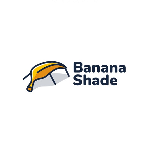 Banana-shaped Beach Canopy Logo