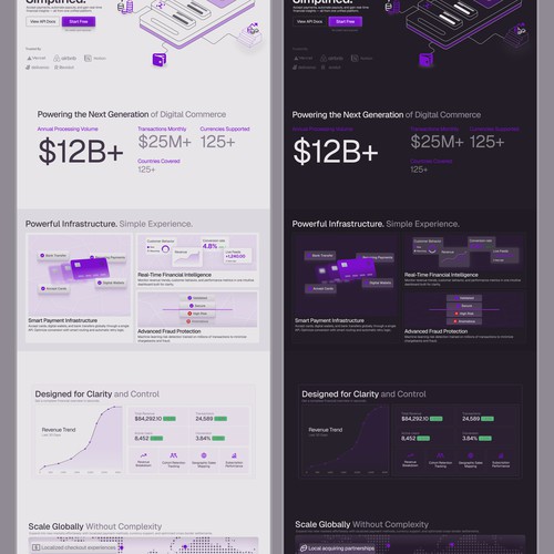 Light and dark mood design