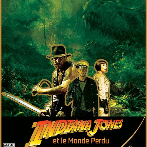 Affiche jeu video INDIANA JONES ET LE MONDE PERDUE