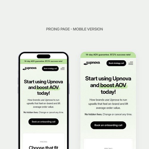 Design premium eCommerce SaaS for Upnova webste
