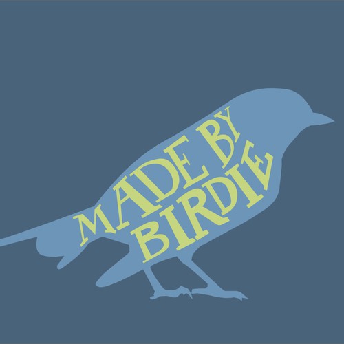 Design a logo for a fun and colourful handmade product brand called Made By Birdie