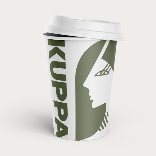 Logo design concept that represents a goddess of coffee :)
