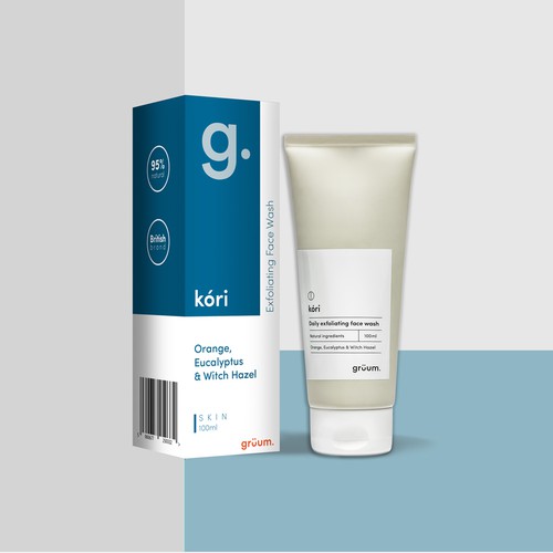 Packaging for Indie skincare brand cosmetics - Gruum