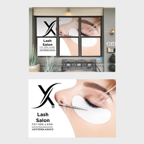 Window Decal For Extend Lash Salon