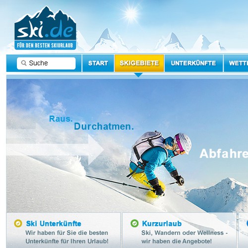 skiing-platform ski.de needs a powerful logo