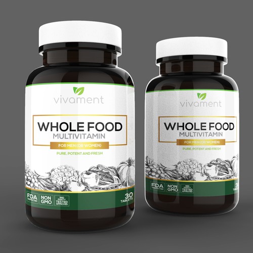 Multivitamins Label Design