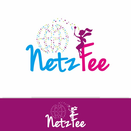 Erstellt ein kreatives Logo für die "Netzfee", das verzaubert!