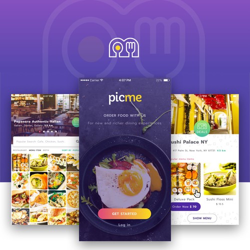 Fun & Yummy food app design
