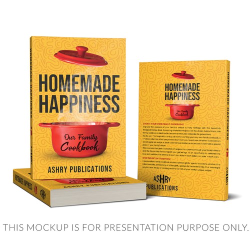 Book Cover Design for Family Recipes