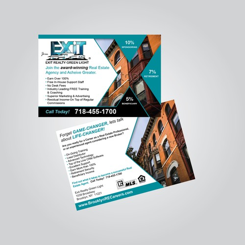 Exit Realty Green Light Postcard Concept