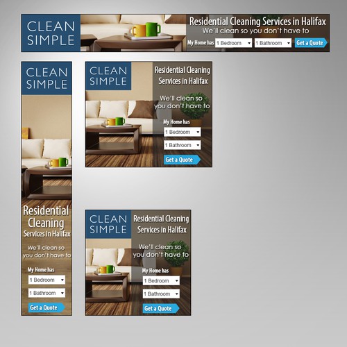 Clean Simple Display Ads