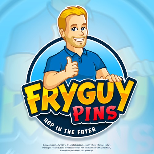 Logo FryGuy Pins