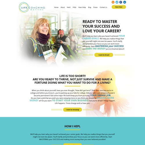 Design a Sophisticated Homepage for Business that helps people Master Their Success