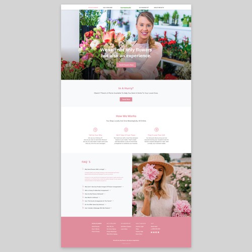 Flower network web design