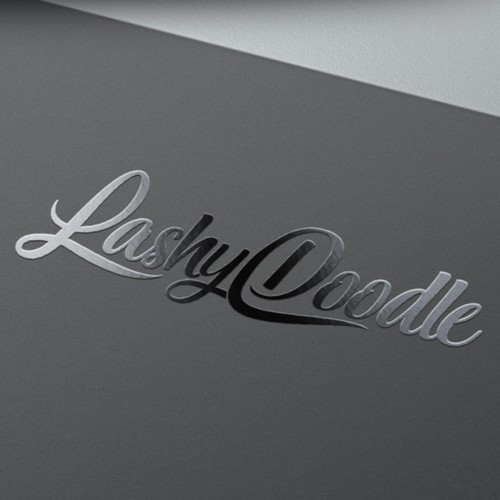 Custom typography logo for Lashy Doodle
