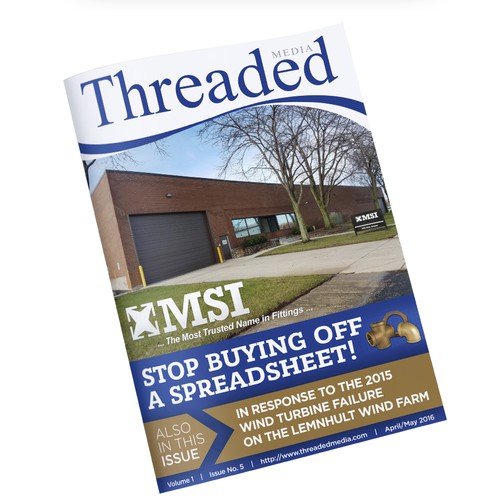 Online Magazine cover design for Threaded Media