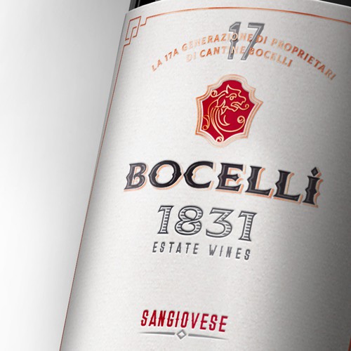 Label and brand Design for Italian wine.