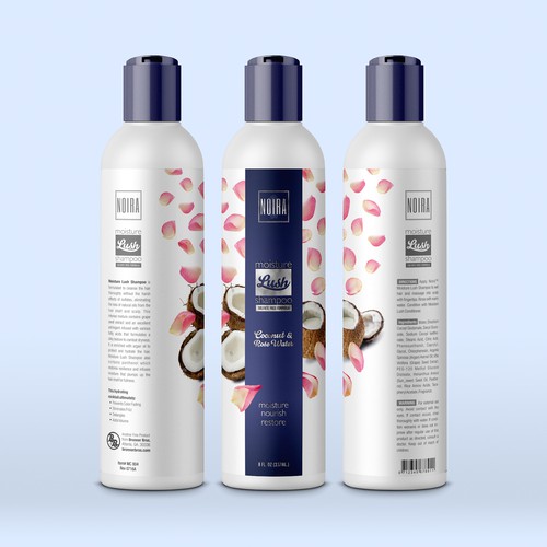 Label Design for Noira Shampoo
