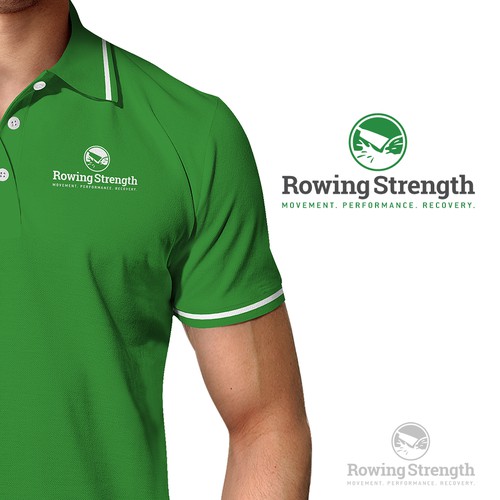 Rowing Strength Logo Design