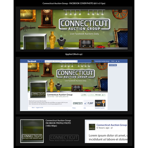 Facebook Cover Photo Needed for Connecticut Auction Group