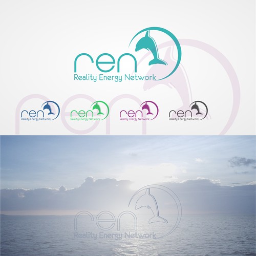 Create a simple, iconic logo for REN - Reality Energy Network