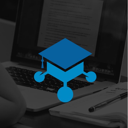 Modern logo for Polymercourses.com
