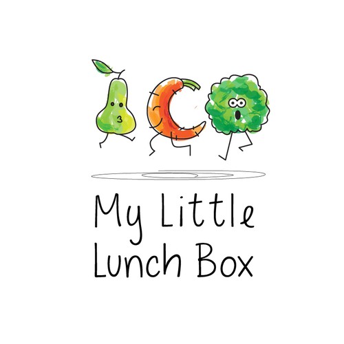 Youthful logo for an organic kid's lunch service