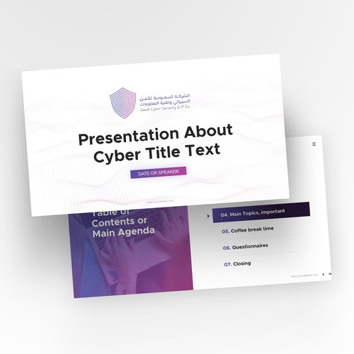 Cyber security presentation template