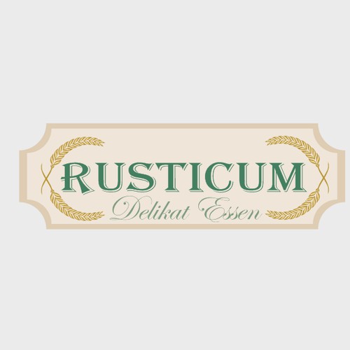 New logo for rusticum, a food blog