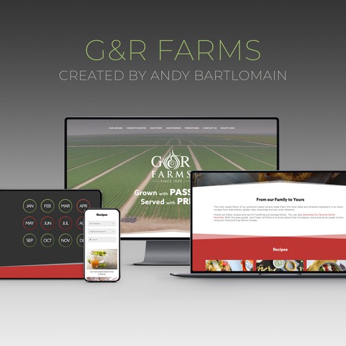 G&R Farms Website Redesign on Squarespace