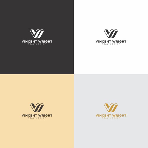 VINCENT WRIGHT REALTY GROUP LOGO DESIGN