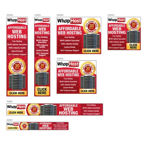 Create the next banner ad for WhopHost.com