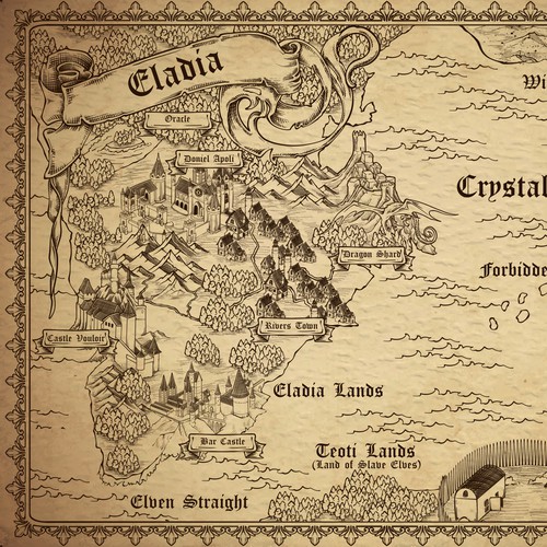 Eladia Land Fantasy Map