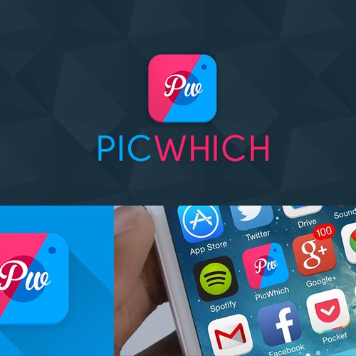 Create a logo for a fun picture rating mobile app