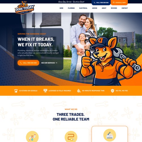 Australian Home Services Website Design