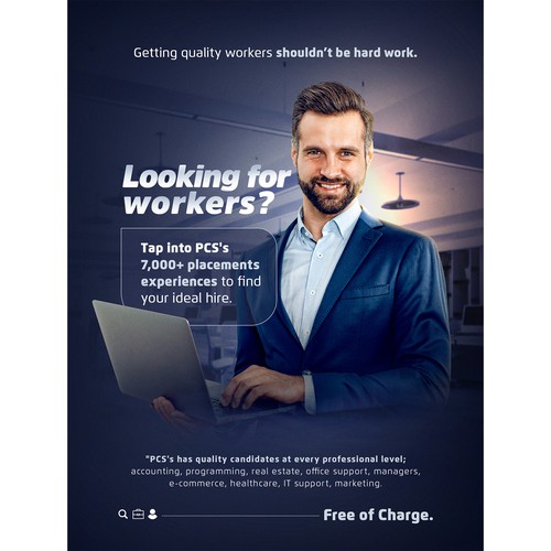 Modern Advertisement Design Concept
