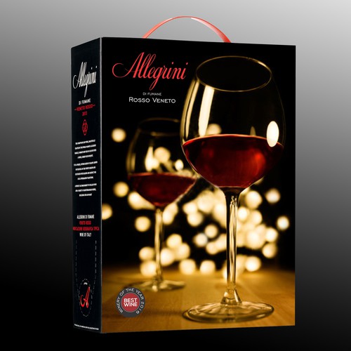 Allegrini Rosso Veneto. Create a new design for an Italian wine box