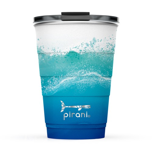 Ombre Insulated Drinkware Pattern Design