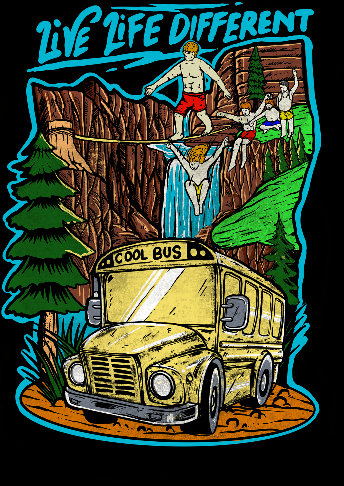 Traveling YouTuber Who Lives In a school bus looking for creative shirt design