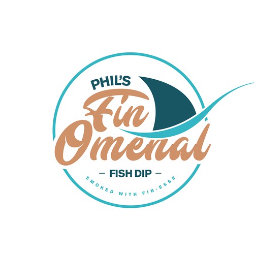 Logo Concept for Phil's Fin-Omenal Fish Dip