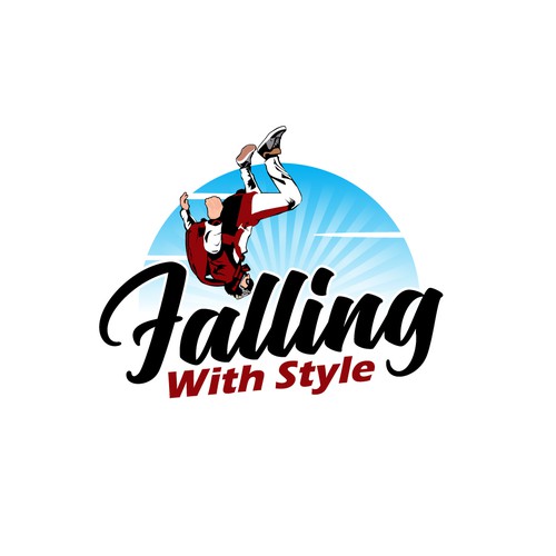 bold logo for sky diving