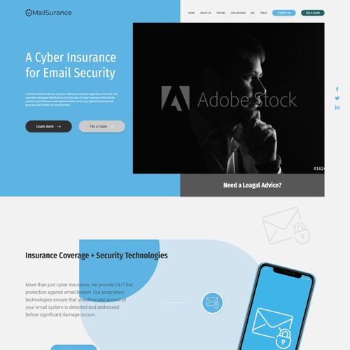 Clean Email insurance Home Page